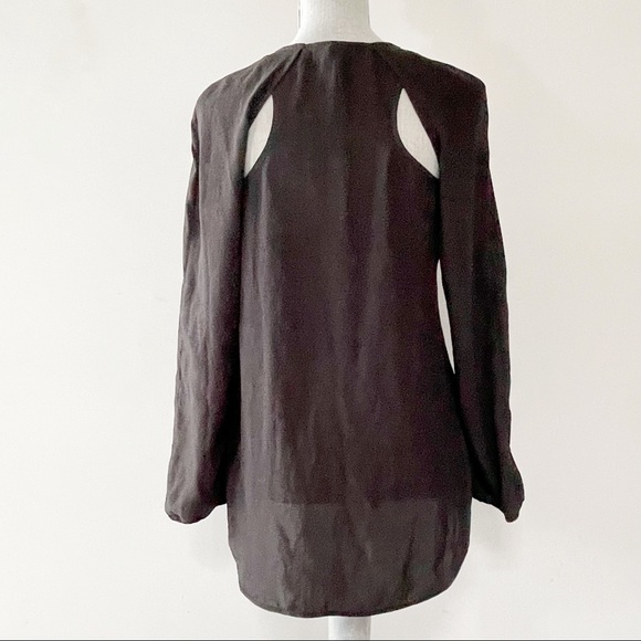 Armani Exchange black top cutout silky fabric Y2K new with tag - Picture 3 of 5